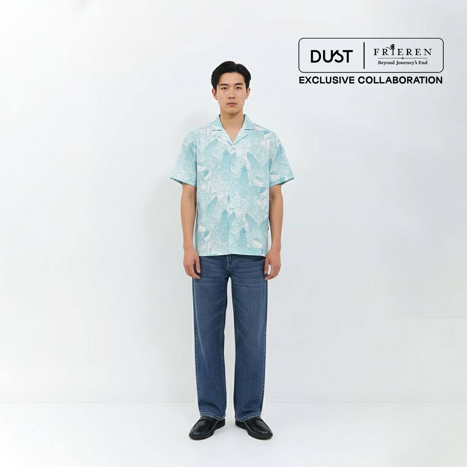 DUST Kemeja Unisex Magic Spell Abstrak Hijau (D.14312-U)