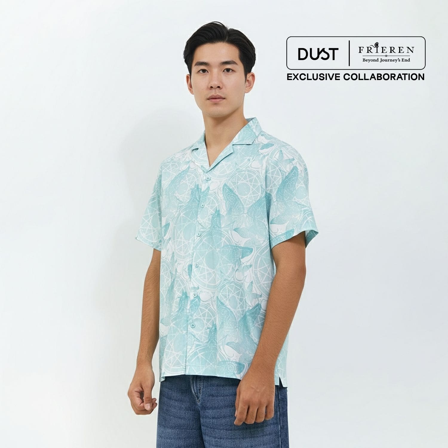 DUST Kemeja Unisex Magic Spell Abstrak Hijau (D.14312-U)