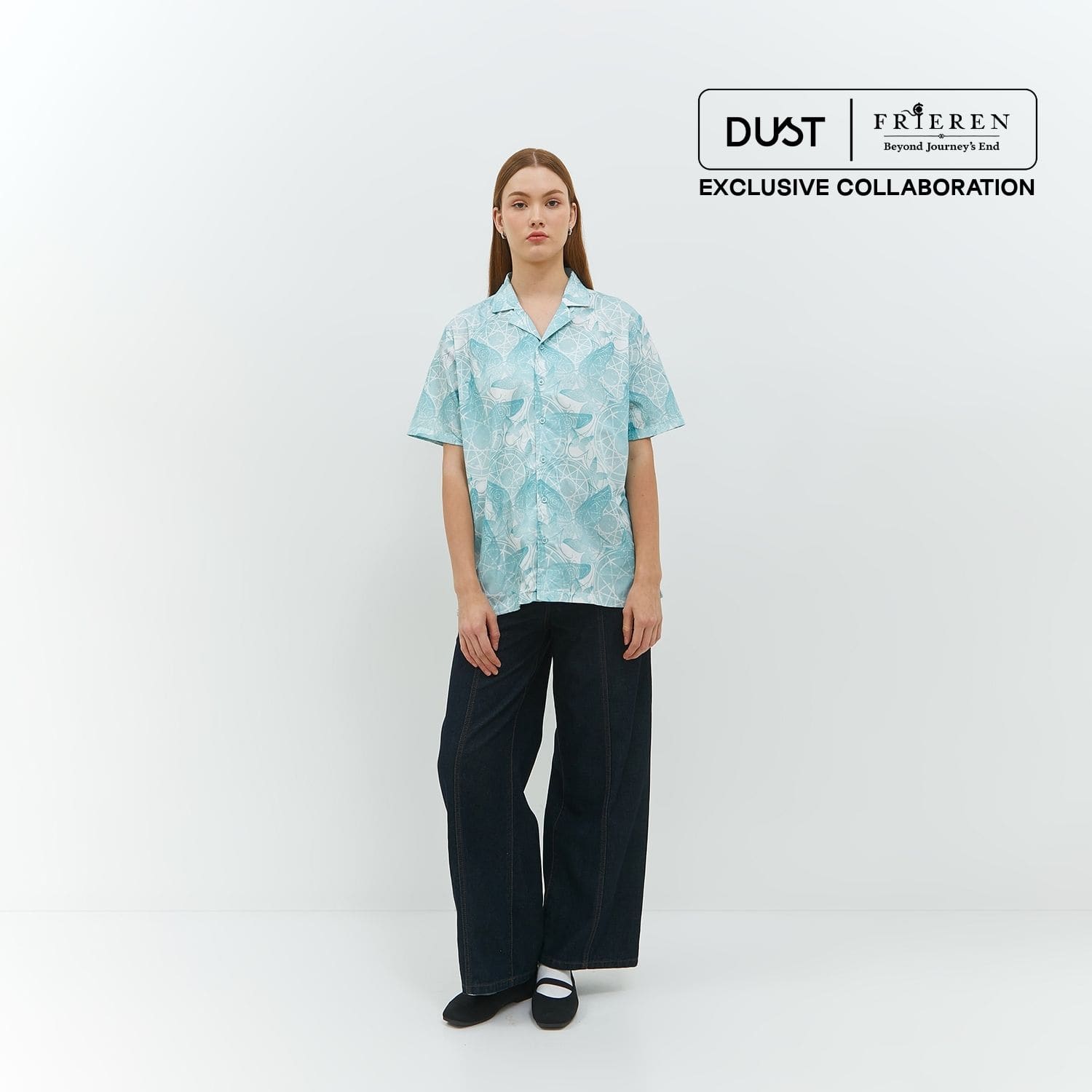 DUST Kemeja Unisex Magic Spell Abstrak Hijau (D.14312-U)