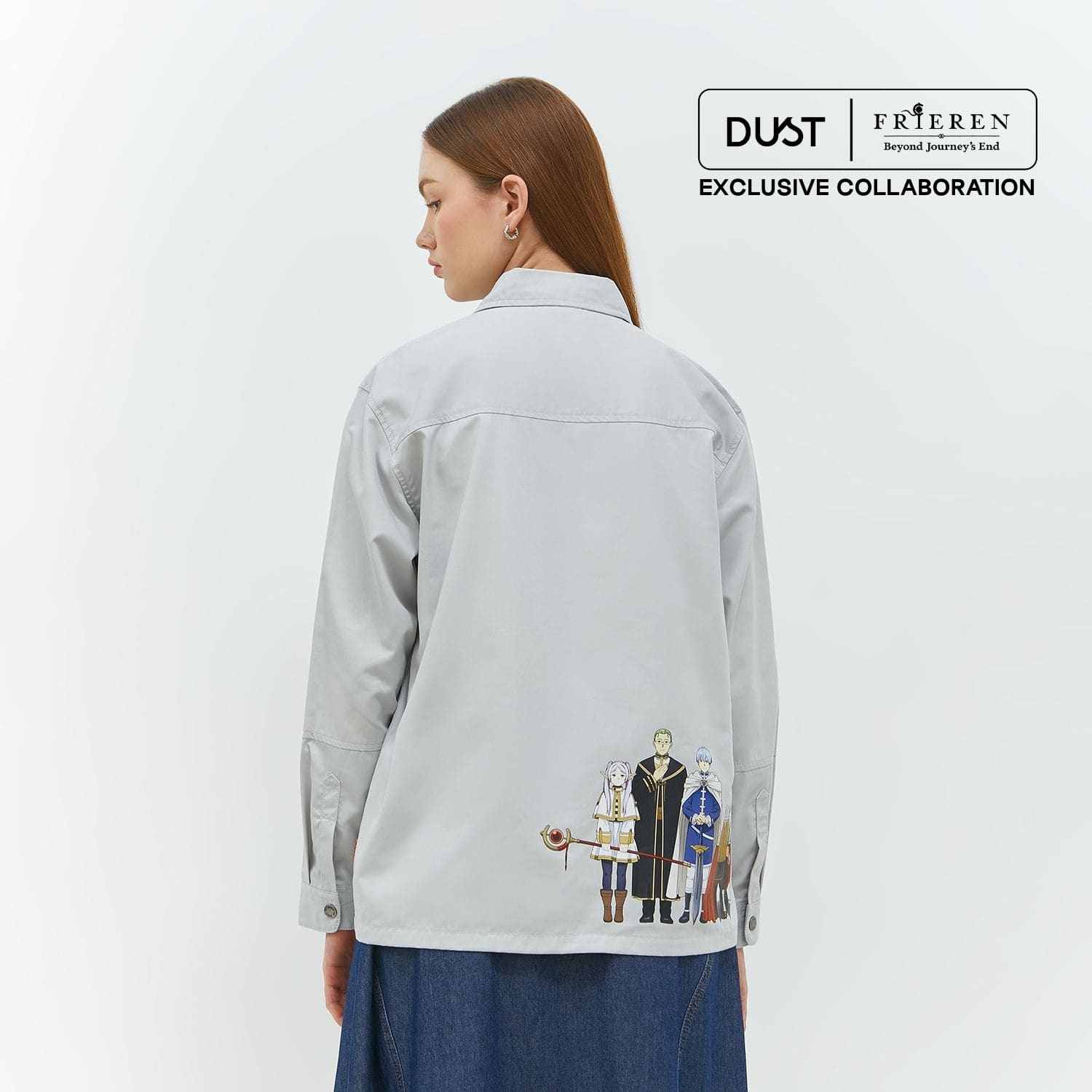 DUST Shirt Jacket Unisex Frieren TENCEL™ Abu (D.6202-U)