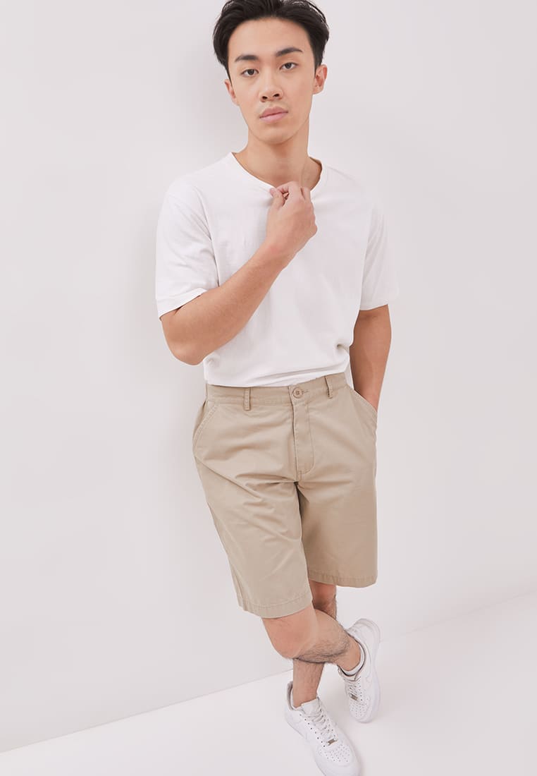 DUST Celana Short Pant Oliver Cream (DM.3404)