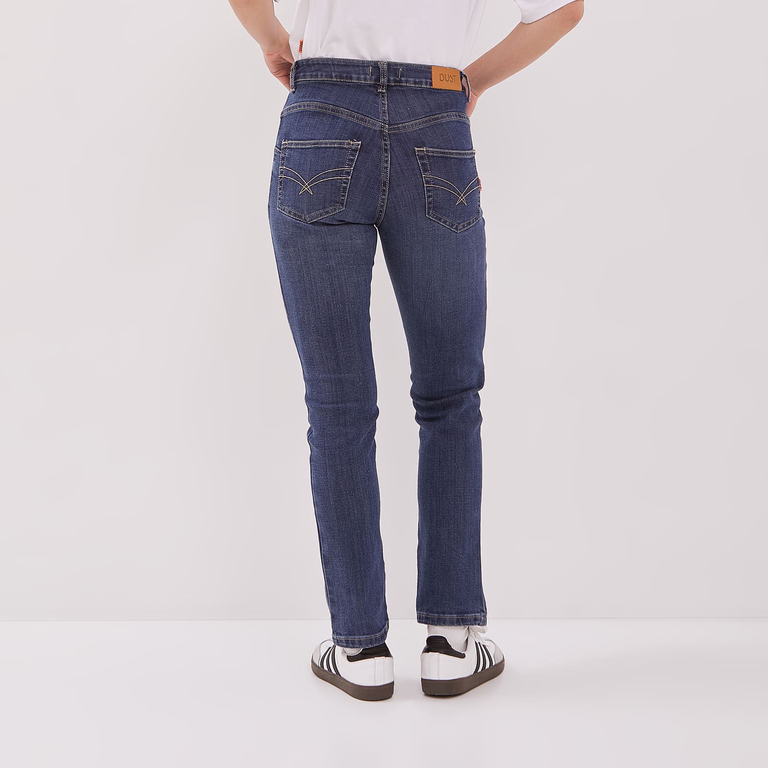DUST Celana High Rise Skinny Jeans Sandita Biru (D. 3635-HR)