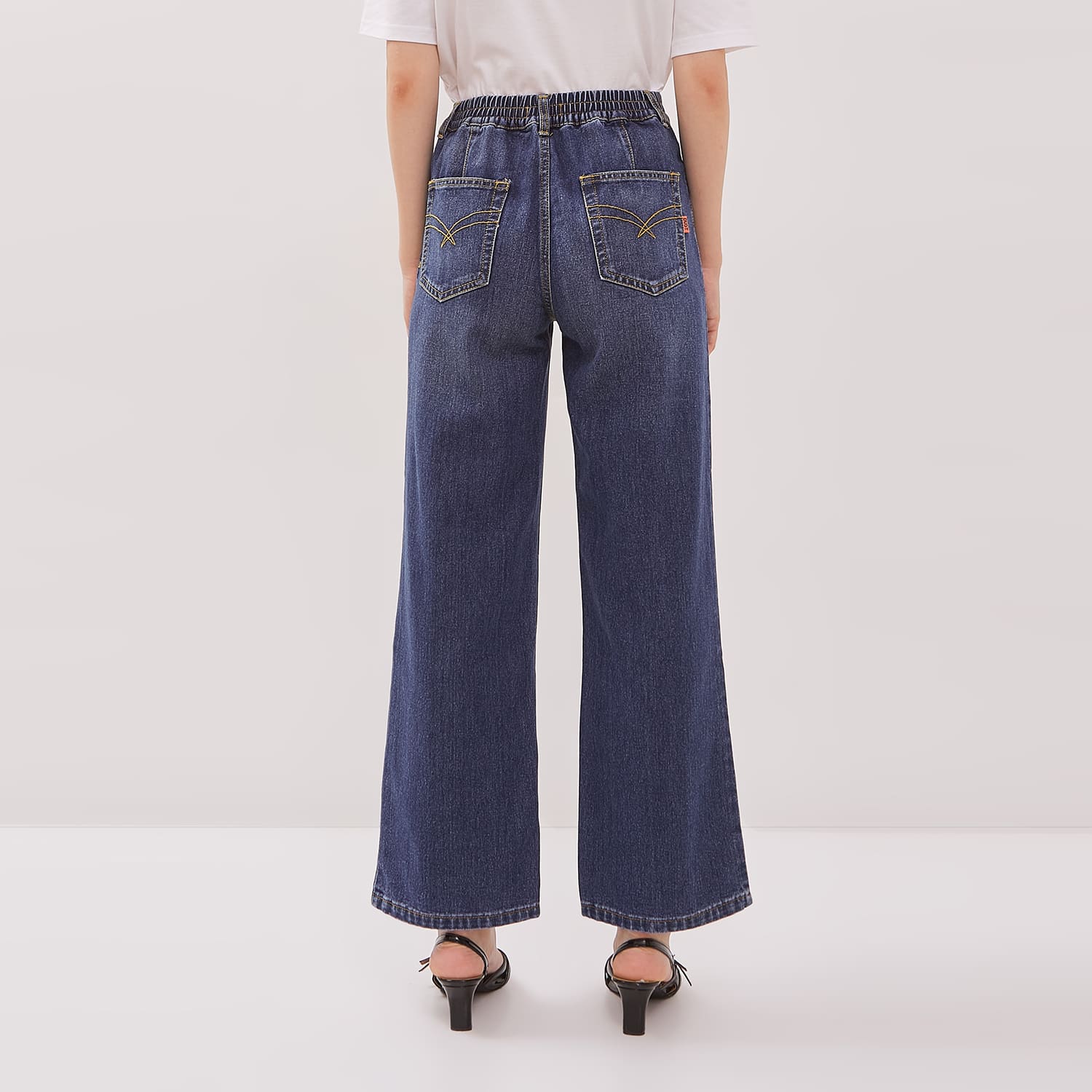 DUST Celana Baggy High Loose Jeans Sinra Blue Comfease (D.39134)