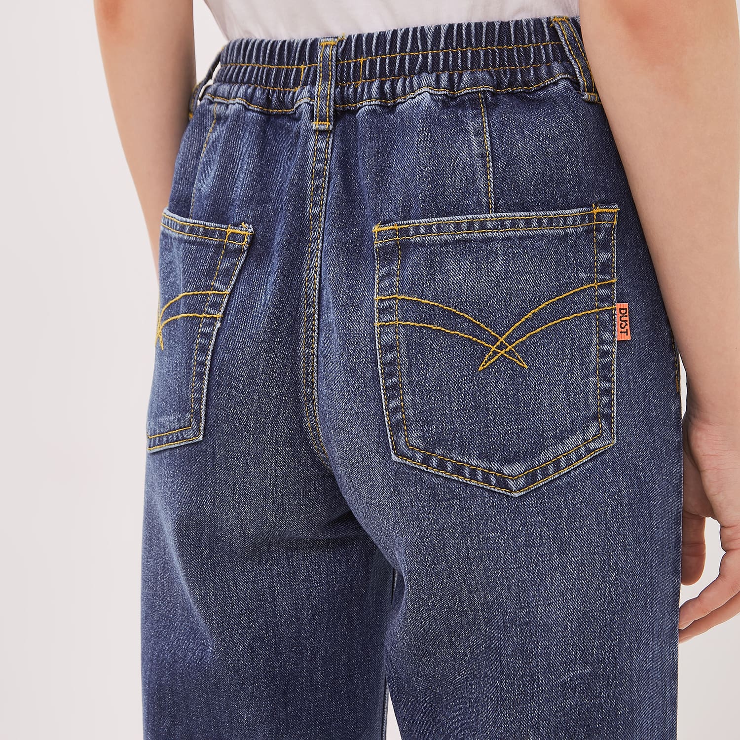 DUST Celana Baggy High Loose Jeans Sinra Blue Comfease (D.39134)