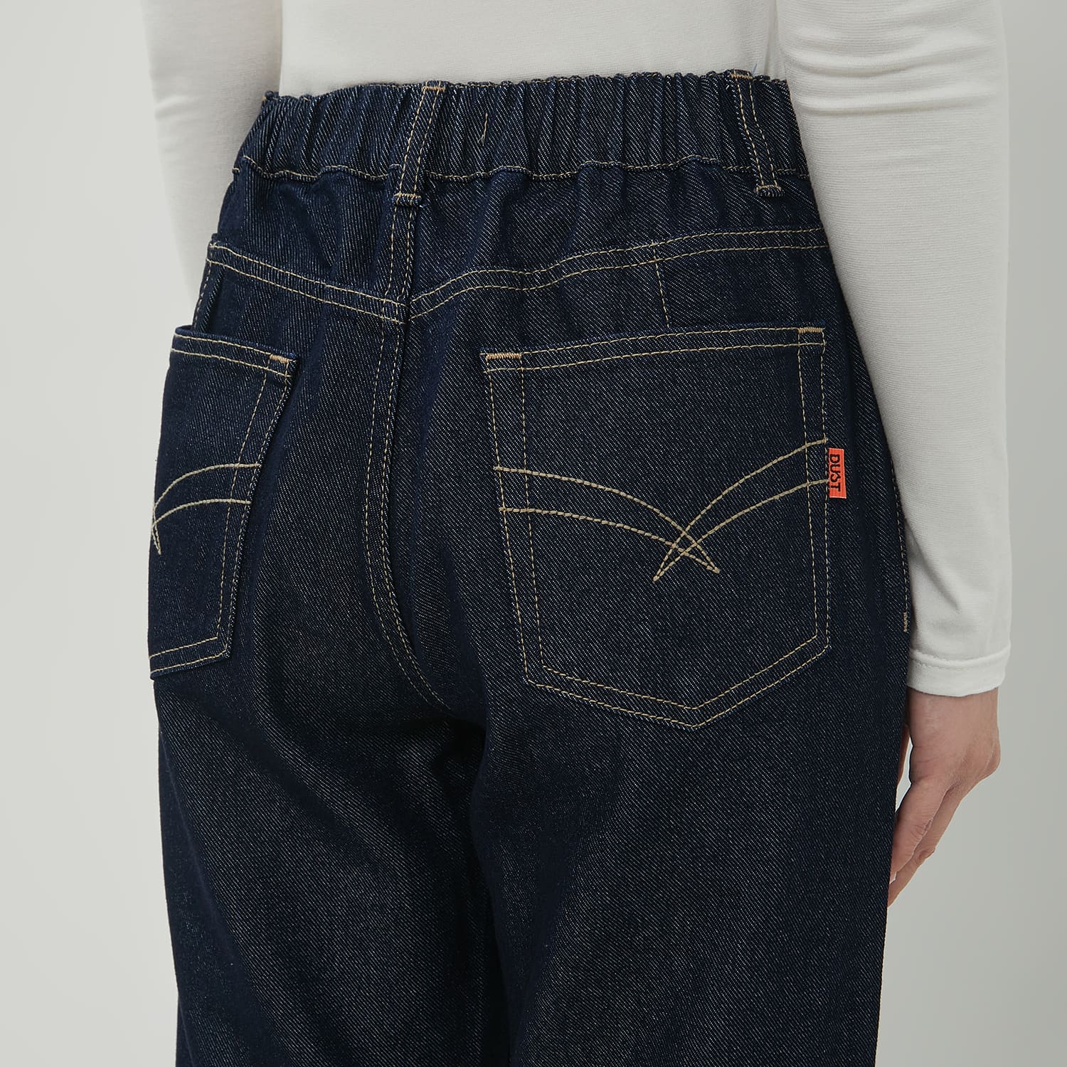 DUST Celana Flare Jeans Kewari Dark Blue (D.39197)