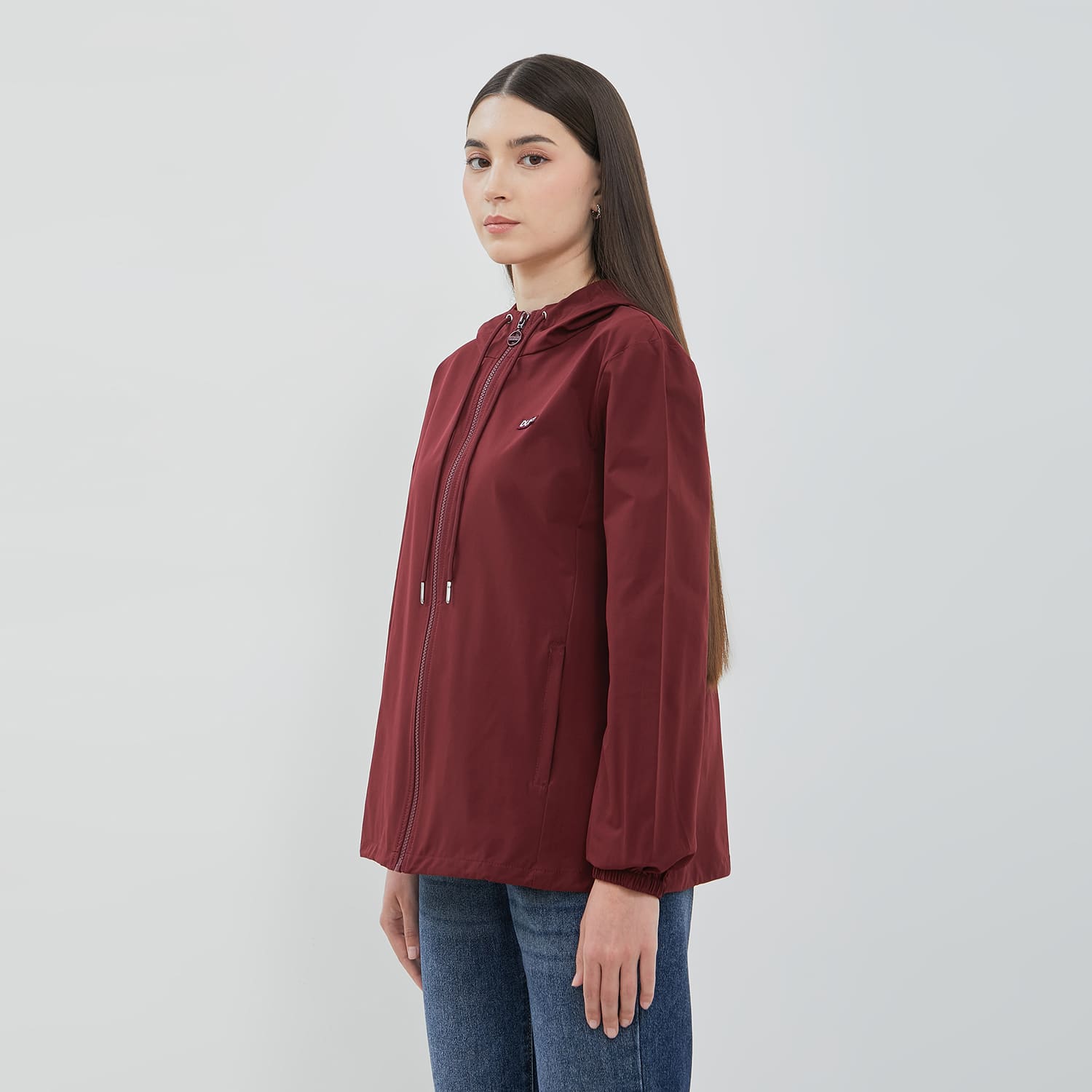 DUST Jaket Parasut Ravel Maroon (D.56186)