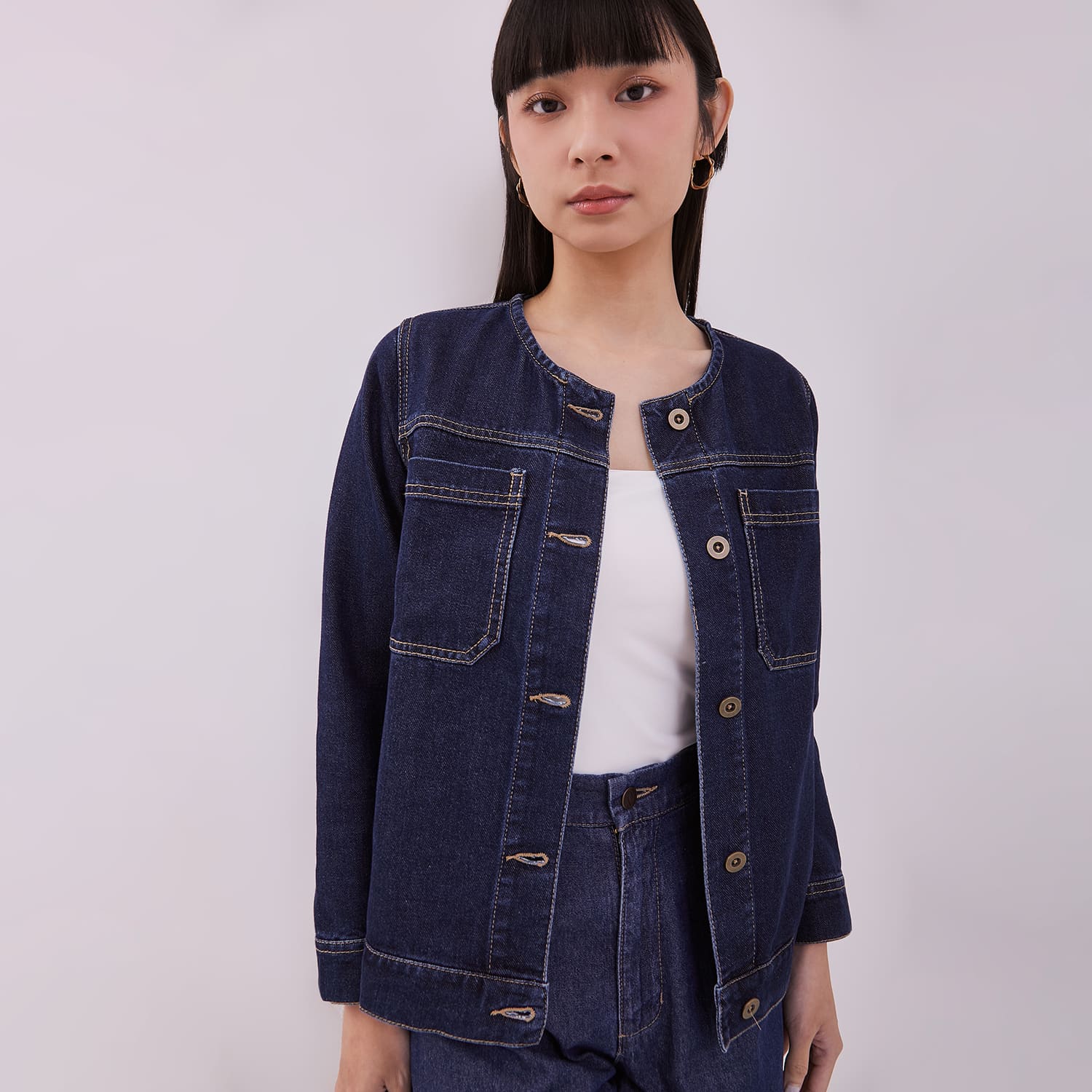 DUST Jaket Ladika Navy (D.61123)