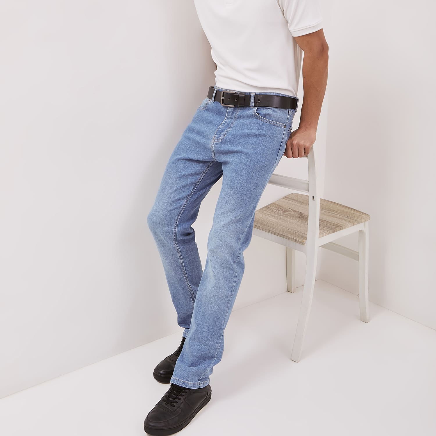 DUST Celana Straight Jeans Baril Light Blue (DM.3107)