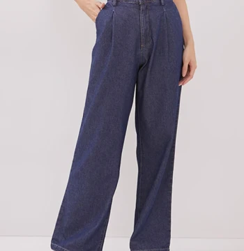 DUST Celana Drapey Denim Dalika Biru (D. 39114) 