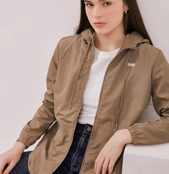 DUST Jaket Parasut Arla Coklat (D.56174)