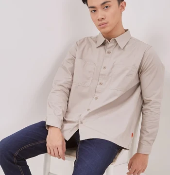 DUST Shirt Jaket Mahija Cream (DM.6204)
