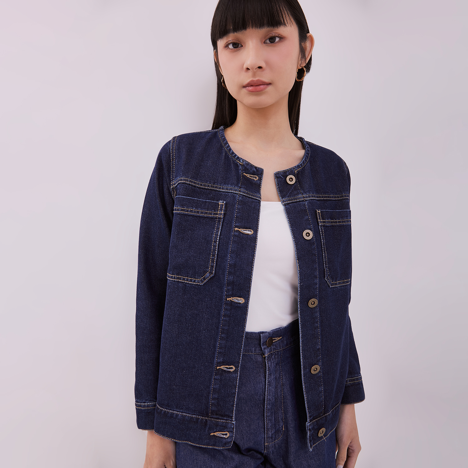 DUST Jaket Ladika Navy (D.61123)