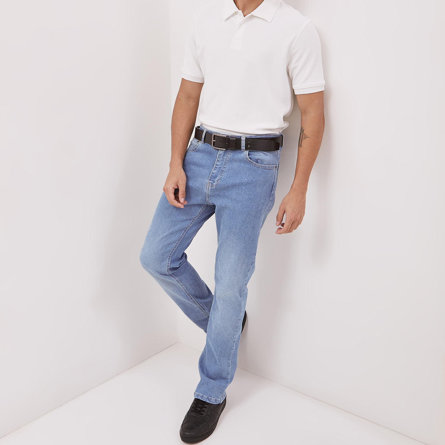 DUST Celana Straight Jeans Baril Light Blue (DM.3107)