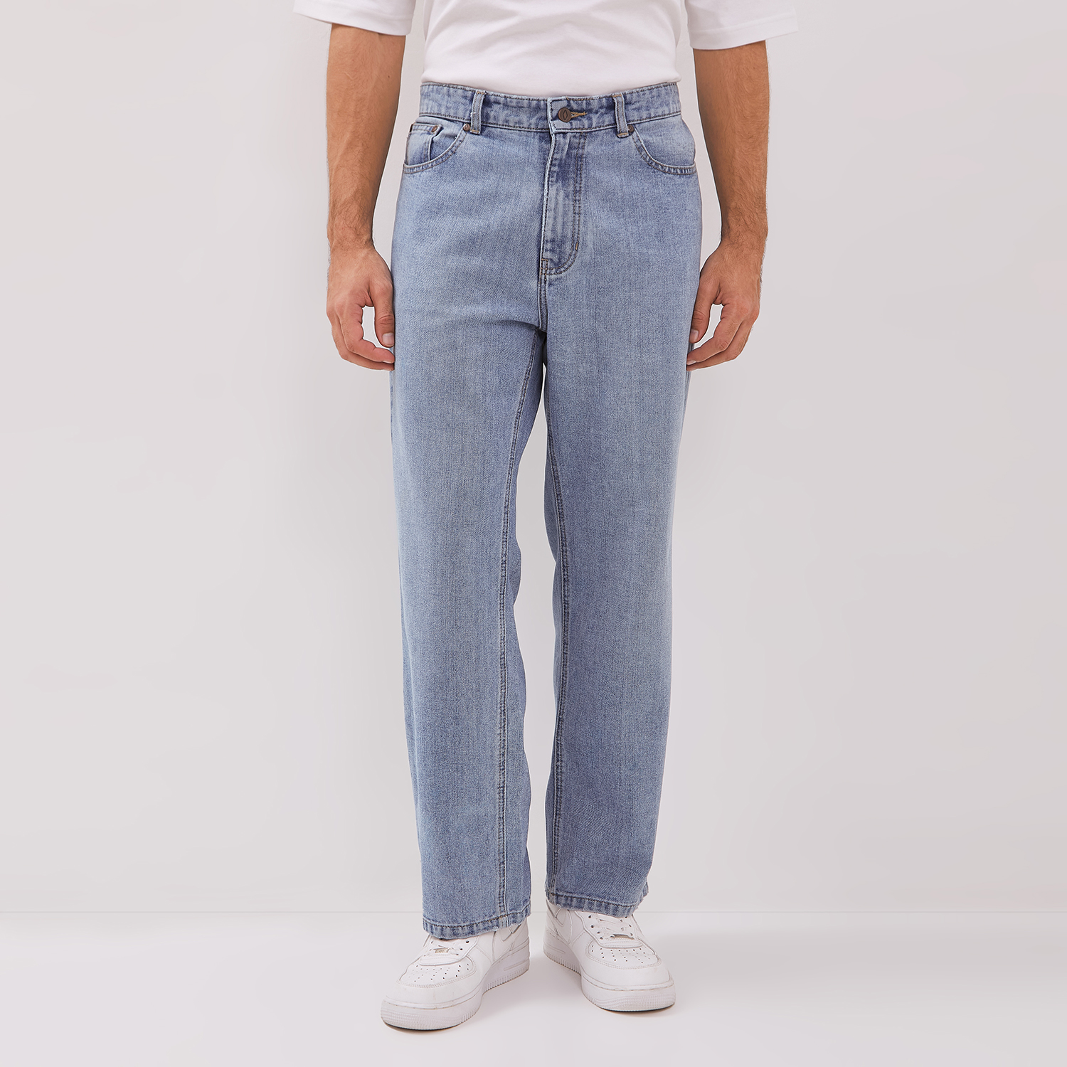 DUST Celana High Loose Jeans Ananta Light Blue Comfease (DM.3904)